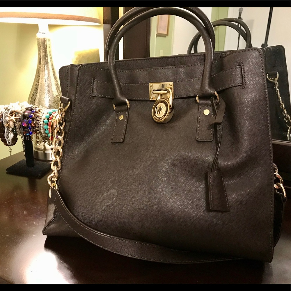 MK Espresso Brown Satchel